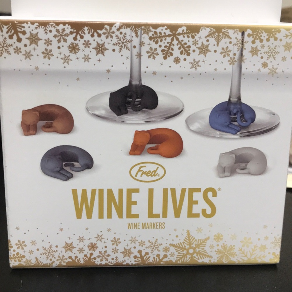 New Wine Lives Cat Wine Markers